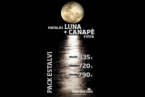 PACK AHORRO LUNA+ CANAPÉ MADERA